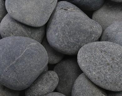 Ornate Beach Pebbles - Black 2"-3", 18KG