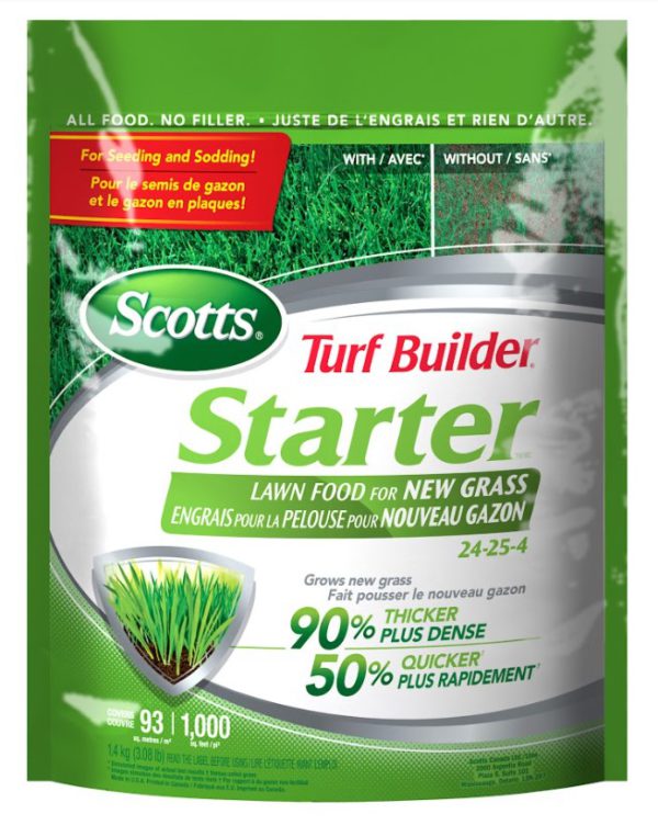 Turf Builder Starter Lawn Food for New Grass 24-25-4