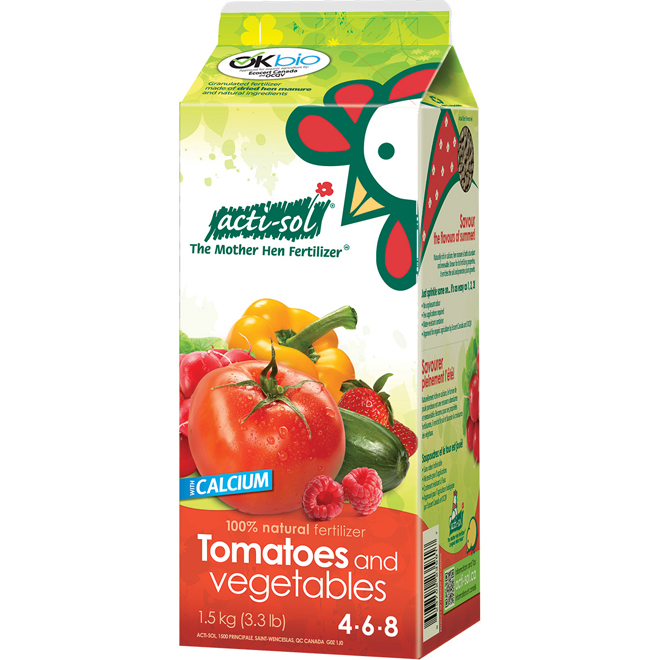 Acti-Sol Tomatoes &#038; Vegetables Organic Fertilizer 4-6-8 1.5kg Milk Carton