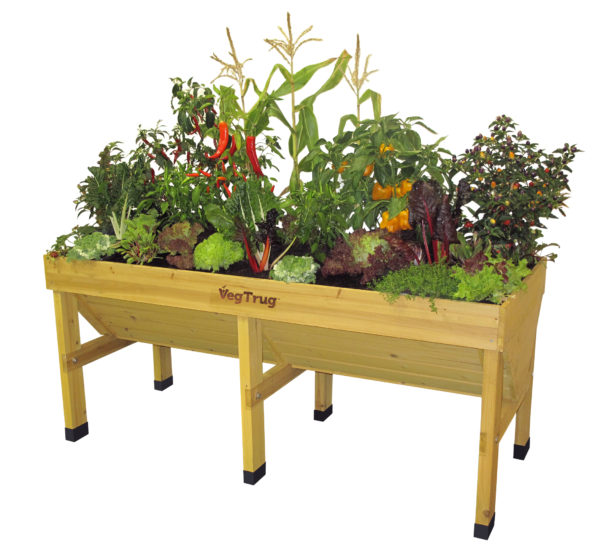 medium vegetable raised garden bed natural