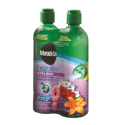 Miracle Gro Liquifeed Ultra Bloom Plant Food Concentrate 12-9-6 2pk