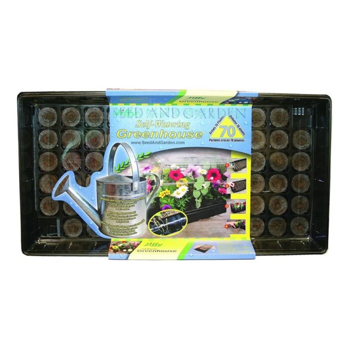 Jiffy Self Watering Greenhouse, 70 Pellets TERRA Greenhouses