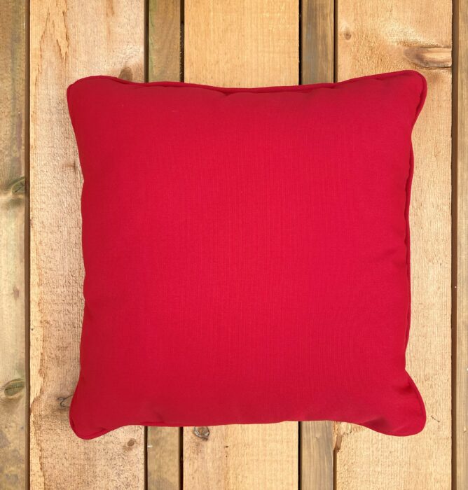 Outdoor Toss Pillow Jockey Red TERRA Greenhouses