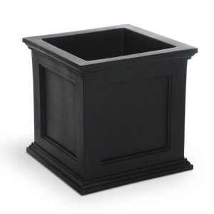 Fairfield 16x16 Square Planter - Black