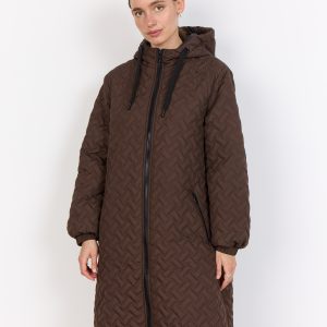 Soya Concept Fenya 73 Long Hooded Coat (available in four colours)