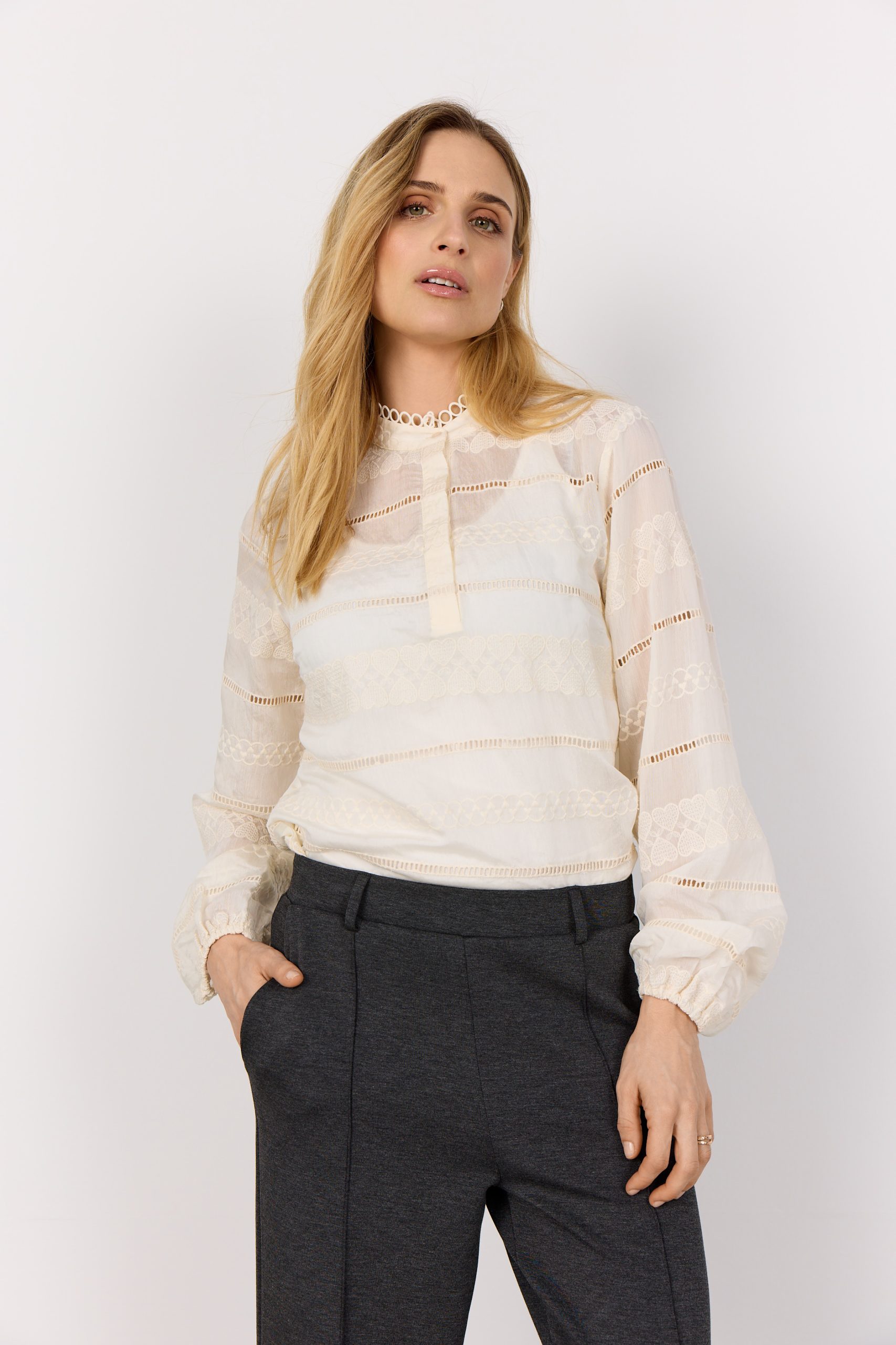 Soya Concept Ava 1 Cotton Lace Blouse