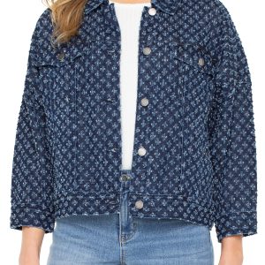 Liverpool Cropped Easy Trucker Jacket (Navy)