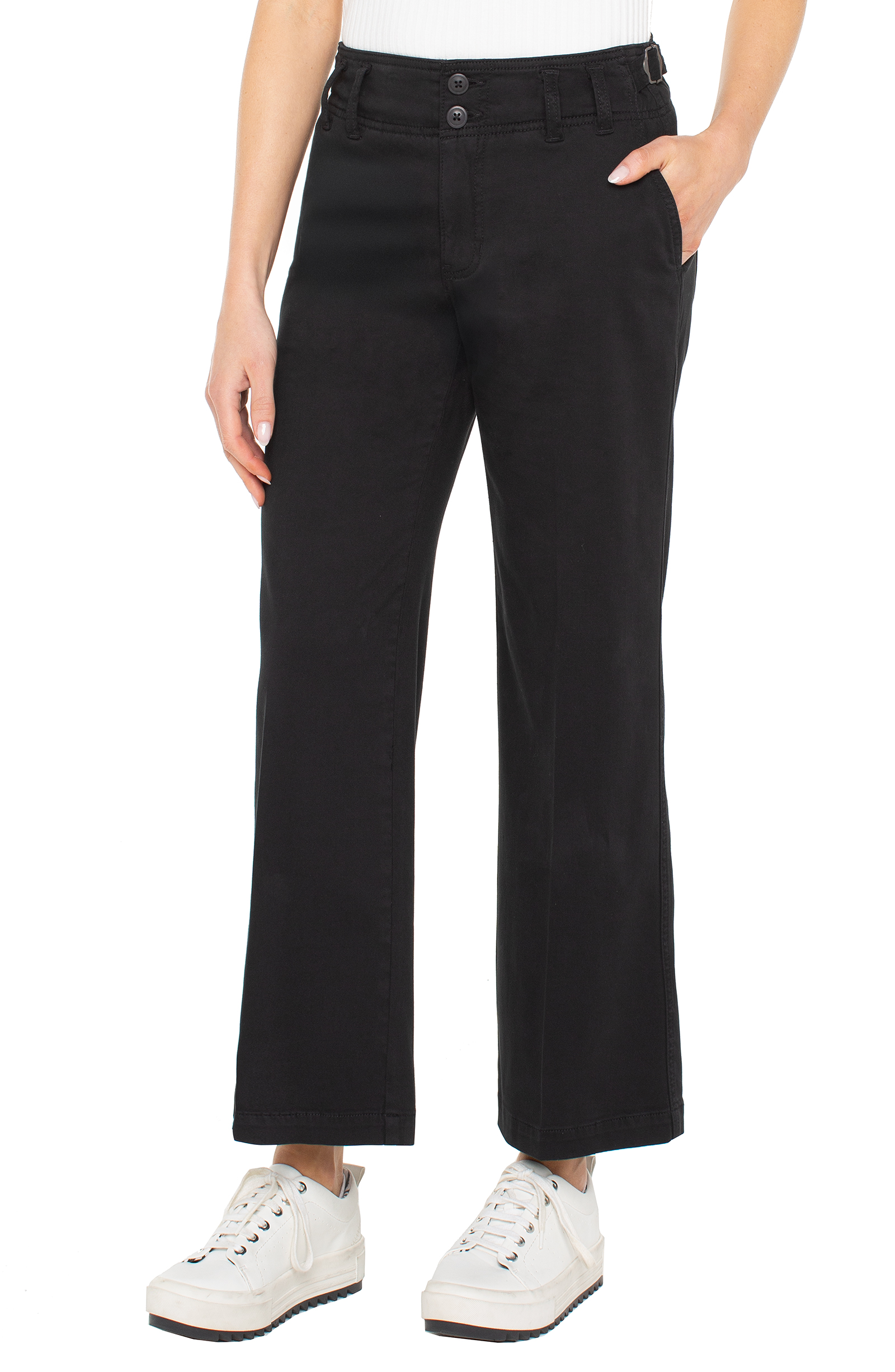 Liverpool Hi-Rise Cinch Waist Wide (Onyx)