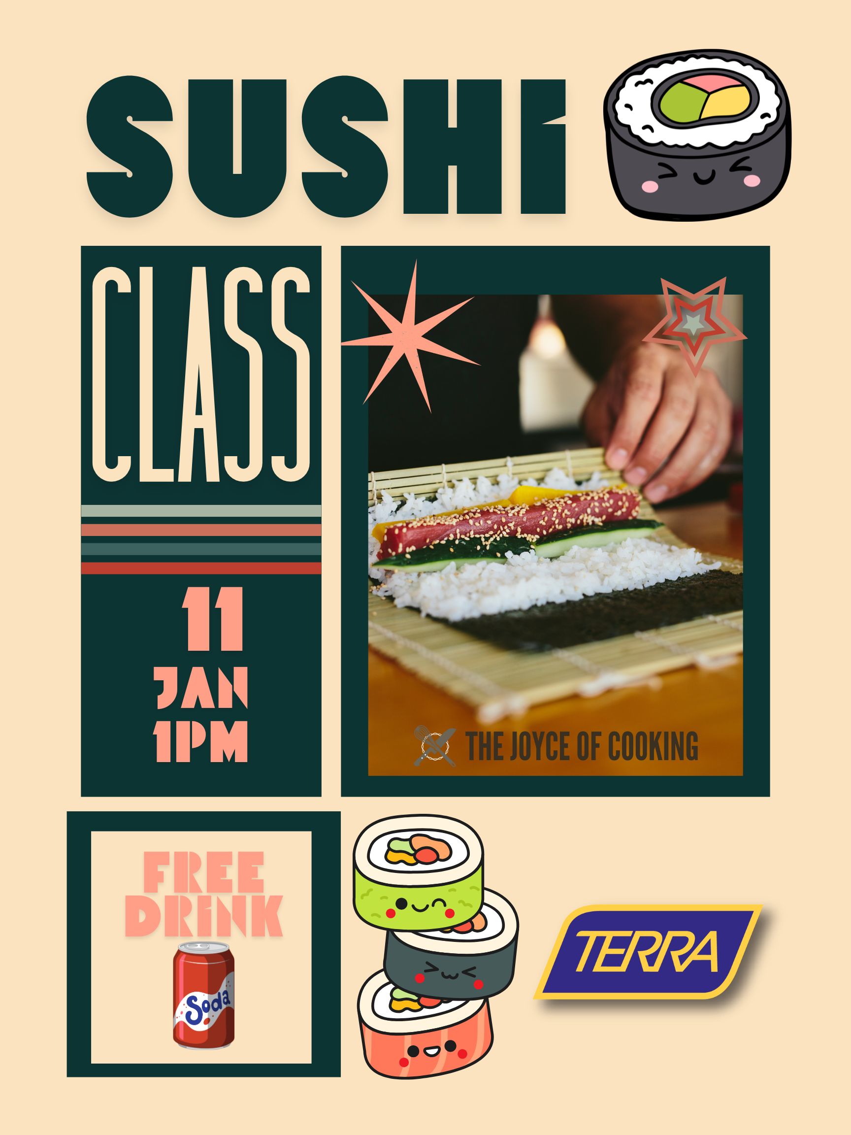 Sushi Making Class at TERRA Milton