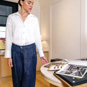 Yoga Jeans Lily Wide Leg Pleated Flowy High Rise Jean (Elera)