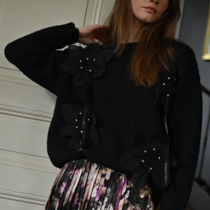 Molly Bracken Knitted Sweater (Black)