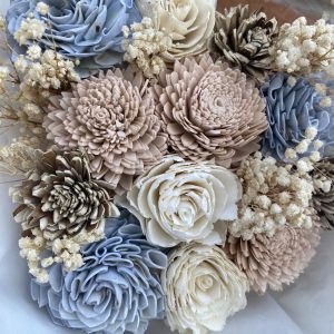 Sola Blooms Soft Shores - Large Euro Bouquet