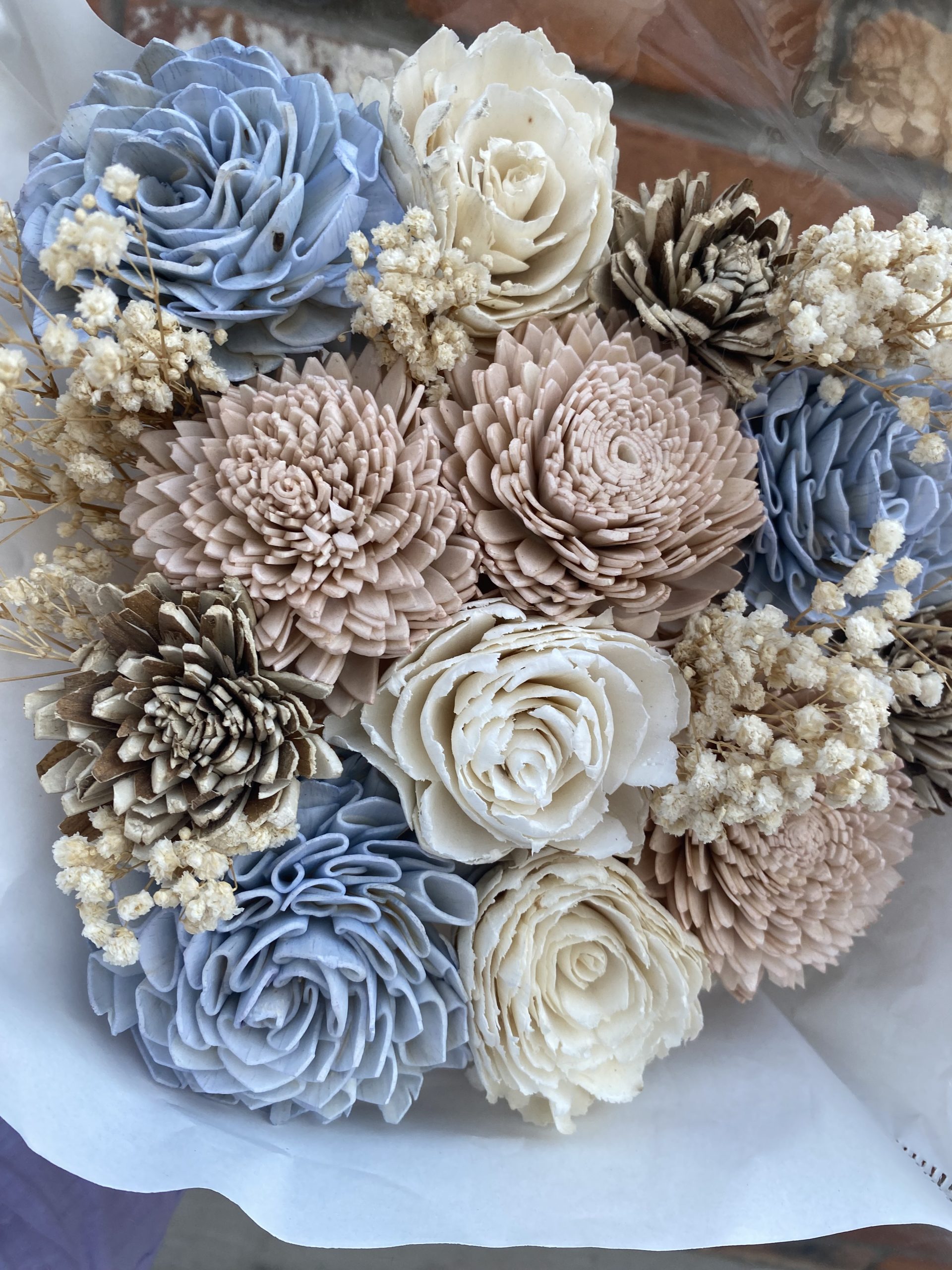 Sola Blooms Soft Shores - Large Euro Bouquet