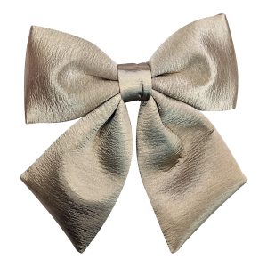 Holiday Decor - Bow Sponge/Fabric 13" Gold