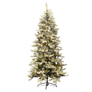 Holiday Decor - Tree Flocked Pine 4' Warm White Lights