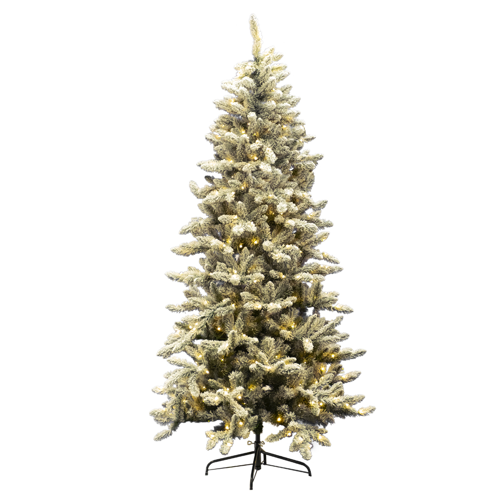 Holiday Decor - Tree Flocked Pine 4' Warm White Lights