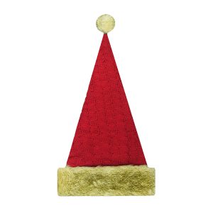 Holiday Decor - Santa Hat 25" Red with Faux Fur Border