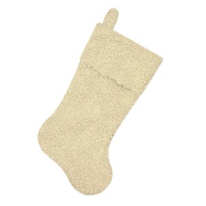 Holiday Decor - Stocking 20.5" Beige Boucle