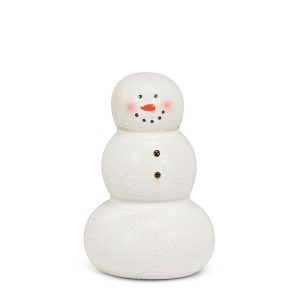 Holiday Decor - Large Happy Snowman 6.5"H
