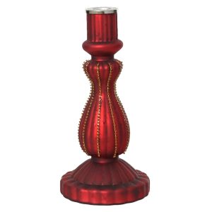 Holiday Decor - Candleholder Glass 22Hcm