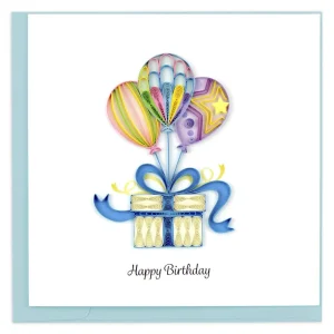 Quilling Card - Quilled Balloon Surprise Birthday Card