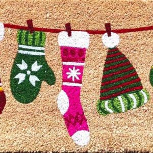 Holiday Doormat - Stocking 18x30"