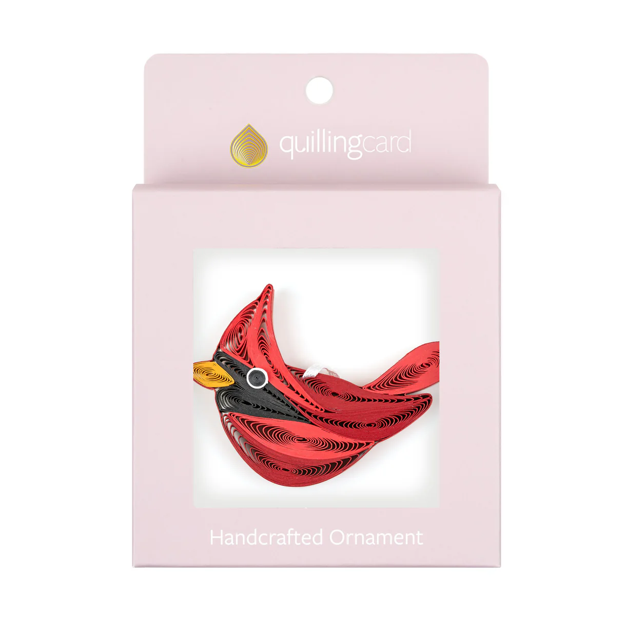 Holiday Ornament - Quilling Card Cardinal Ornament
