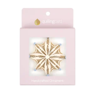 Holiday Ornament  - Quilling Card Snowflake Ornament