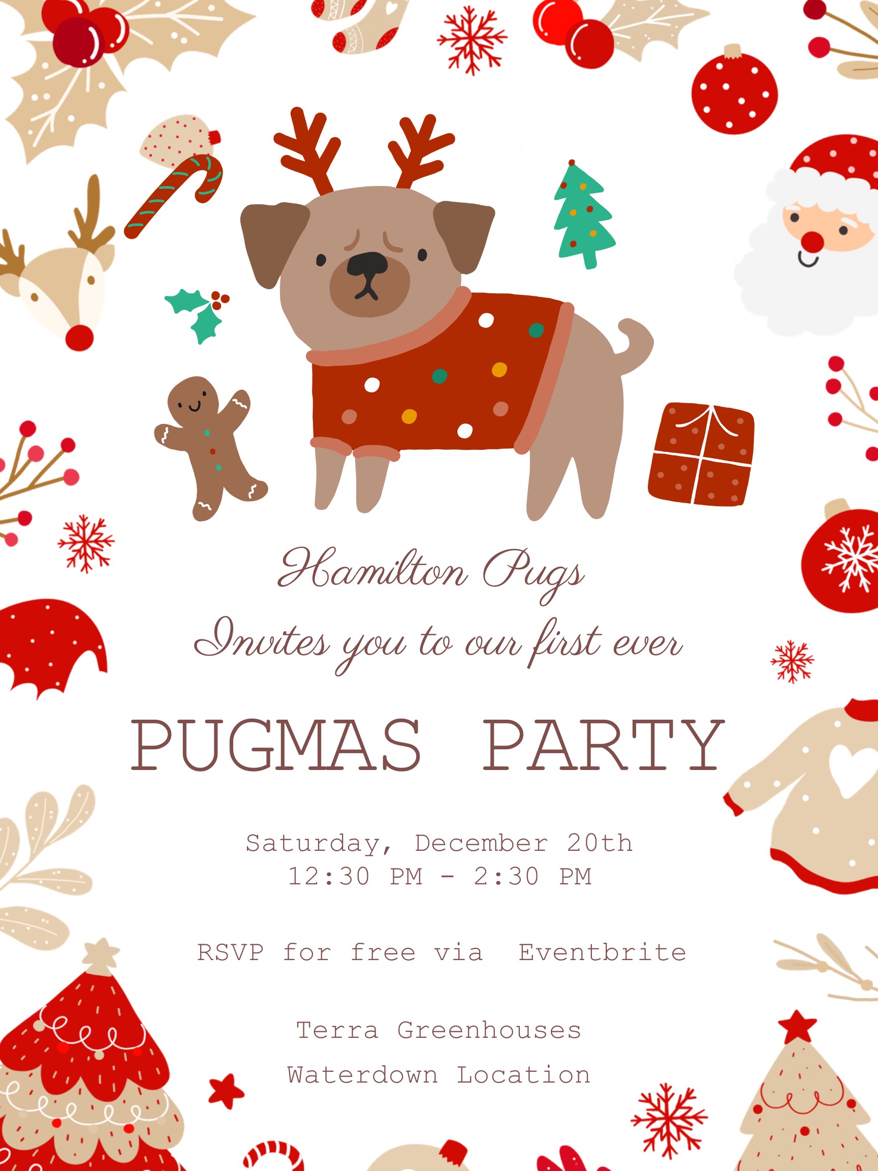 Pugmas Party x TERRA Greenhouses
