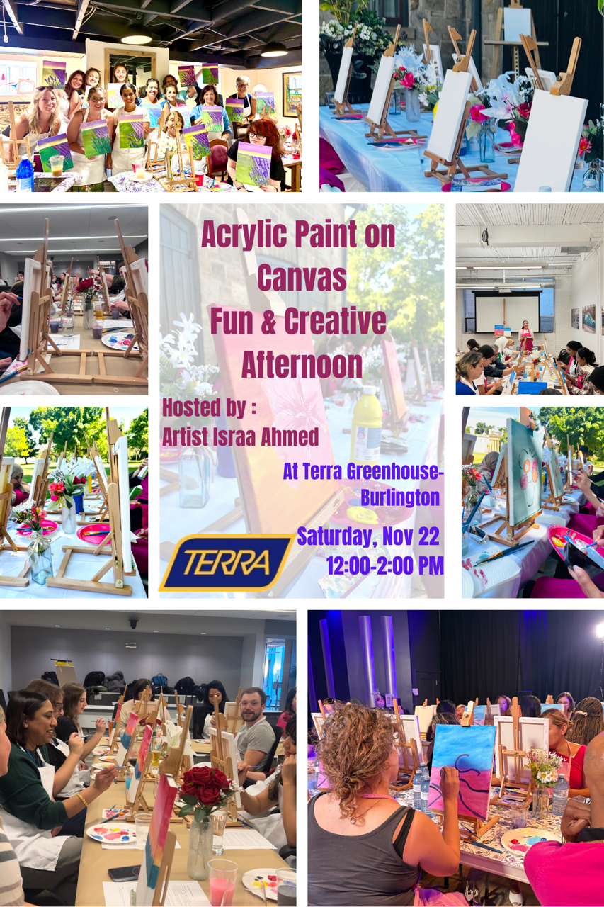 Paint on Canvas at TERRA Burlington