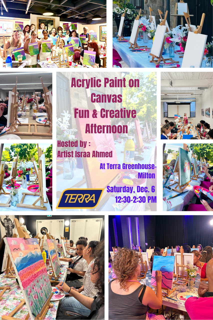 Christmas Paint on Canvas at TERRA Milton