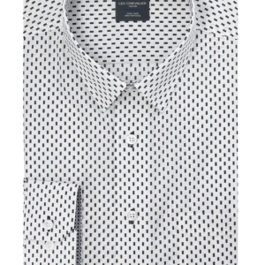 Leo Chavalier Non Iron Sport Shirt Longsleeve (White)