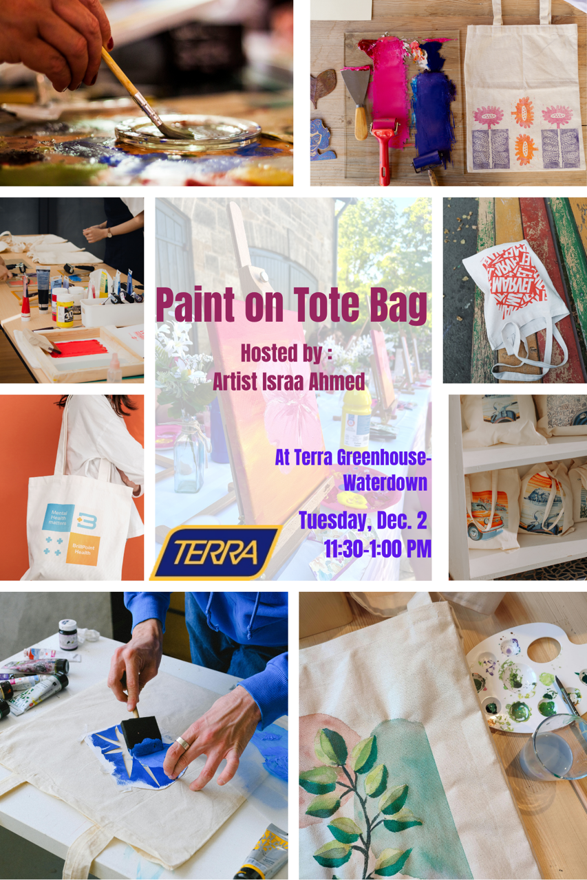 Paint on Tote Bag TERRA Waterdown