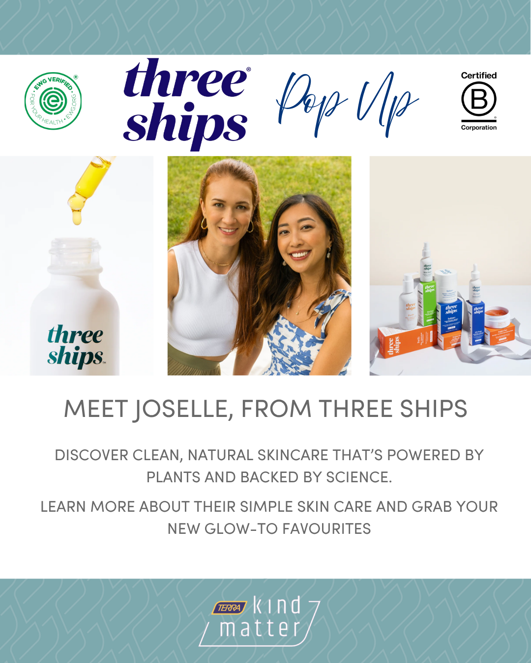 Three Ships Beauty Pop Up at TERRA Burlington