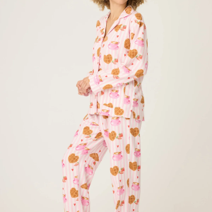 P.J Salvage - Brunch club breakfast 3-Piece flannel PJ set (Pink)