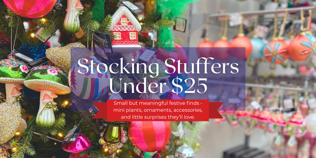 Unique ornaments and baubles as stocking stuffer ideas.