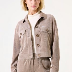 Garcia Taupe thin cord jacket