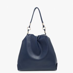 Jen & Co Noelle ruched hobo with chain strap (available two colours)