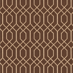 Luxe Outdoor Rug – Flatweave – Brown Swirls 5 x 7'
