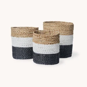 Pokoloko Utility/Plant Baskets - Set of 3 - Triple Stripe