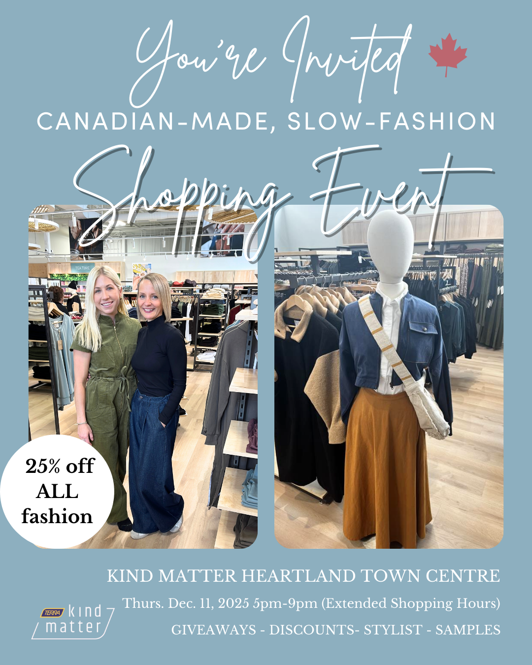 Shopping Event at Kind Matter Heartland