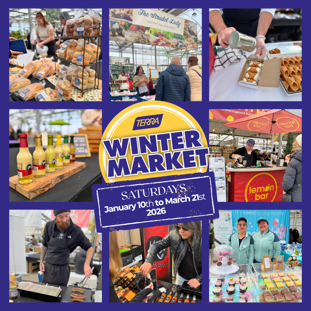 Local food producers and artisans at the TERRA Winter Market.