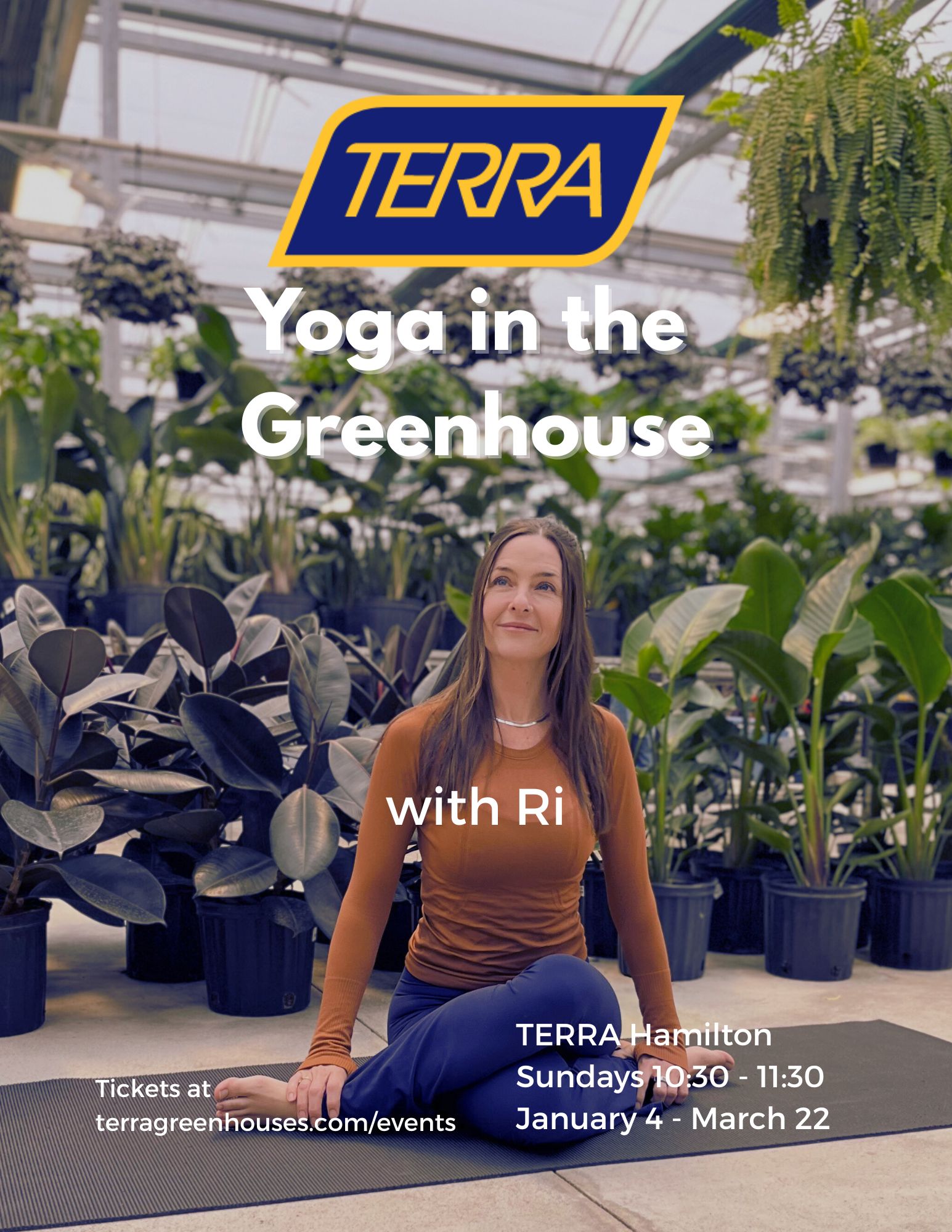 Yoga in the Greenhouse with Ri (TERRA Hamilton)