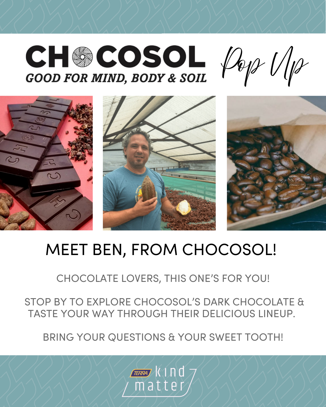Chocosol Traders Pop Up at TERRA Hamilton