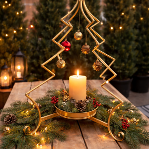 30" Christmas Tree Planter - Available in Black or Gold