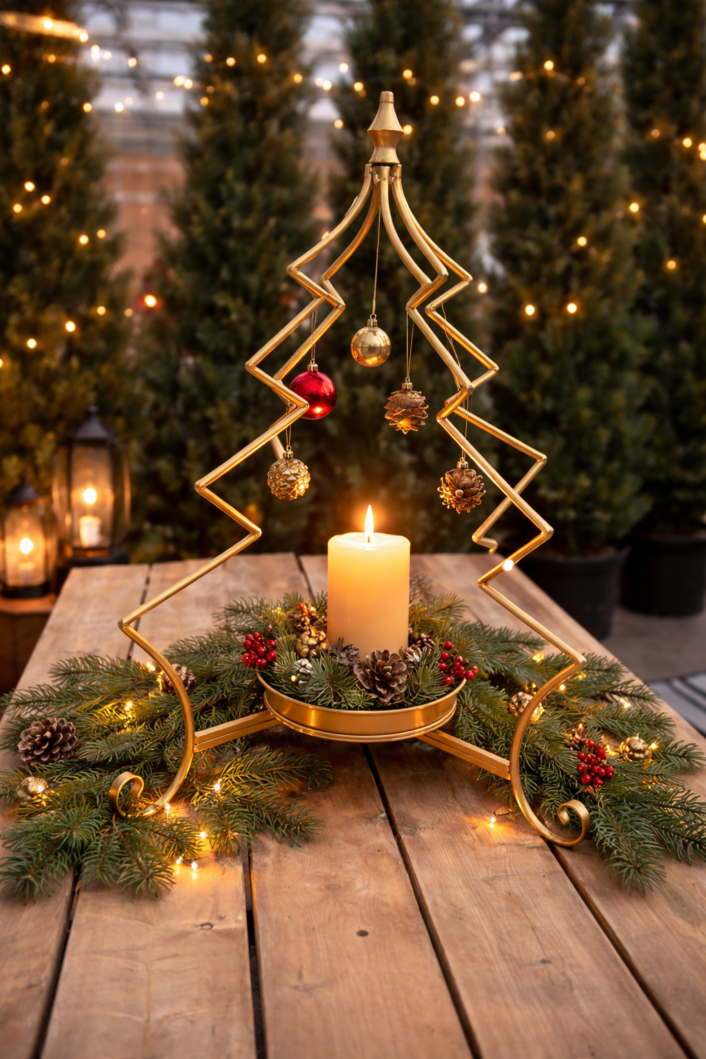 30" Christmas Tree Planter - Available in Black or Gold