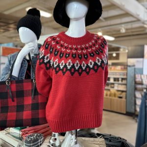 Red Ski Sweater by Apricot