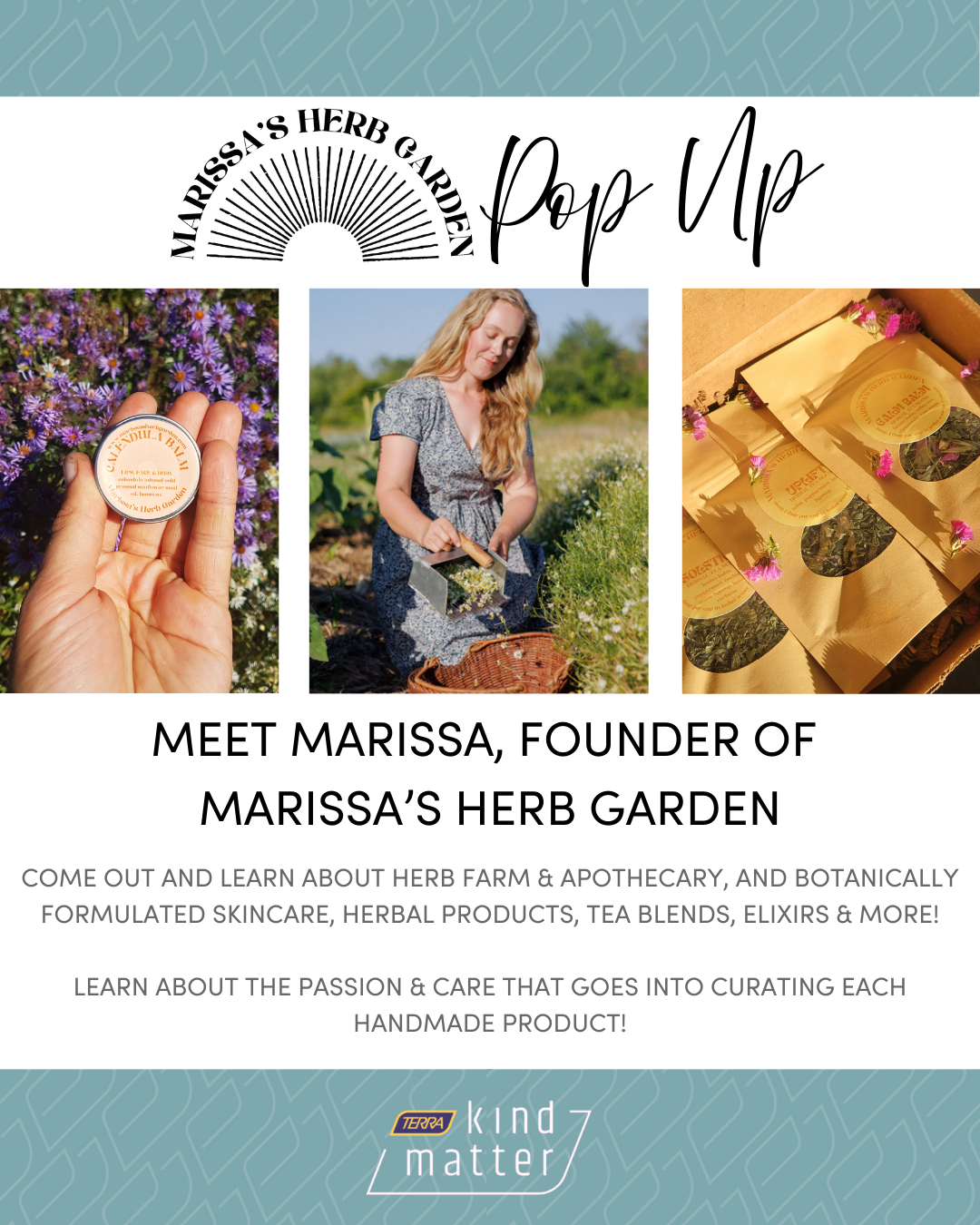 Marissa's Herb Garden Pop Up at Kind Matter Heartland