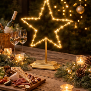 14" Star on Stand - Available in Black or Gold