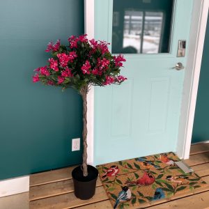 44" Bougainvillea Topiary Tree - Magenta (Artificial)